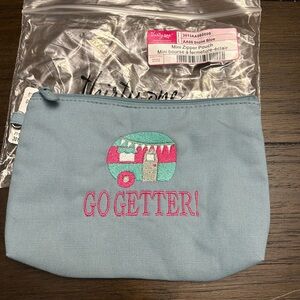 Thirty-One Mini Zipper Pouch - Blue